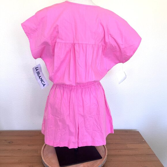 80's NWT LA BLANCA - Pink Romper - Size Medium - Picture 10 of 13